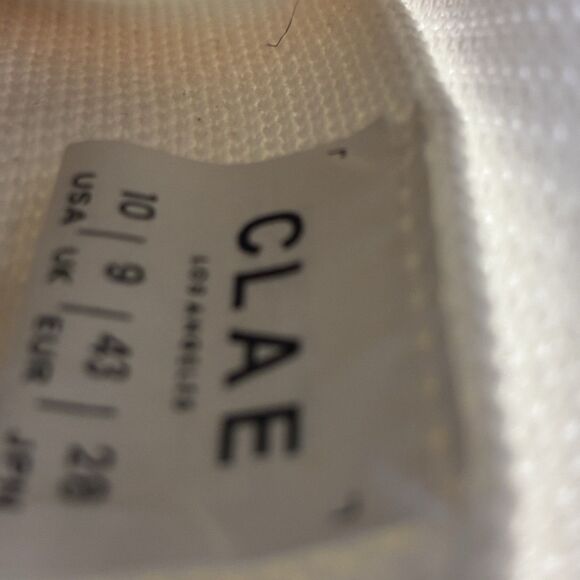 CLAE Los Angeles White Knit Sneakers Men’s Size 10 Casual Lace Up Shoes main image 7